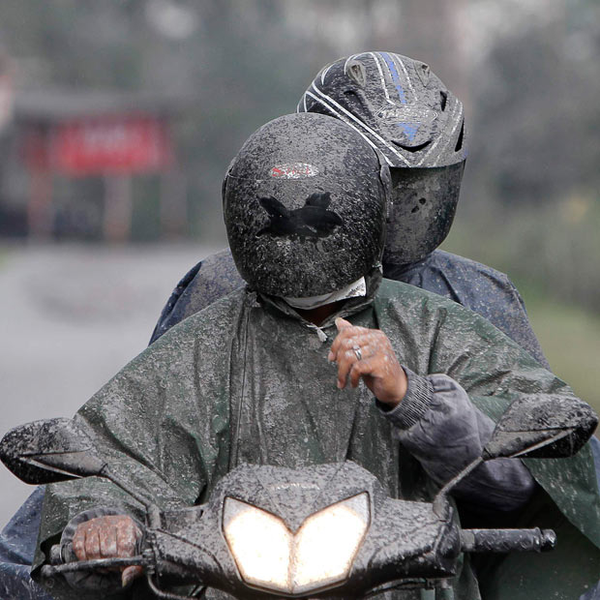PROTECT YOUR MOTORCYCLE FROM VOLCANIC ASH FALL.