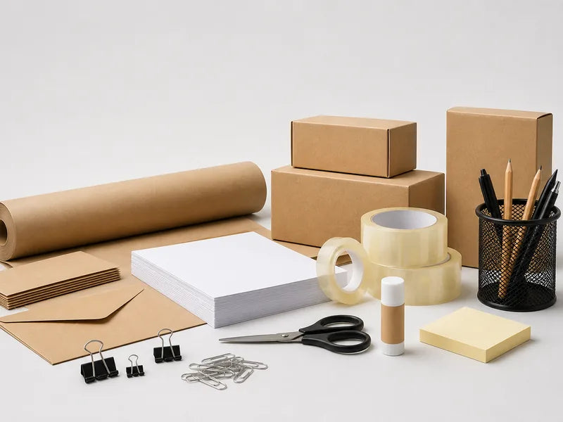 Paper, packaging, adhesives & office supplies