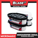 4pcs Micromagic Dehumidifier 250ml -Eliminates Musty Odor, Suitable for your car & closets