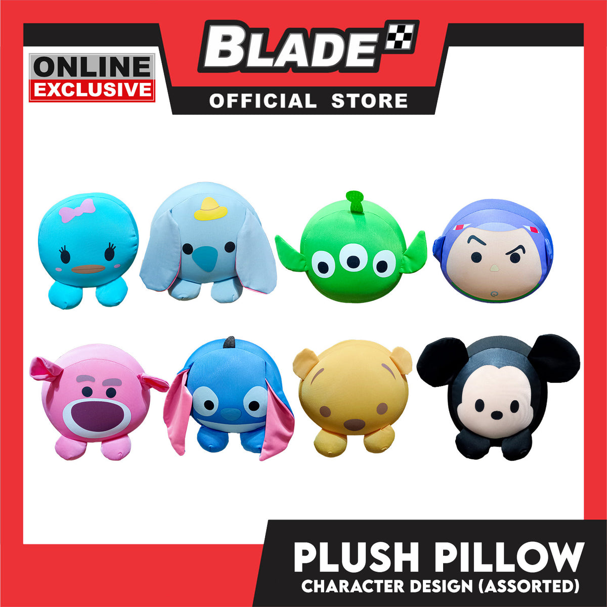 Gifts Lumbar Plush Pillow Long Cushion Assorted Designs and Colors