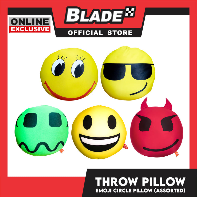 Gifts Adorable 14 inches Round Throw Pillow Happy Smiley Emoji