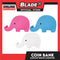 Gifts Coin Bank Elephant Design (Assorted Colors)