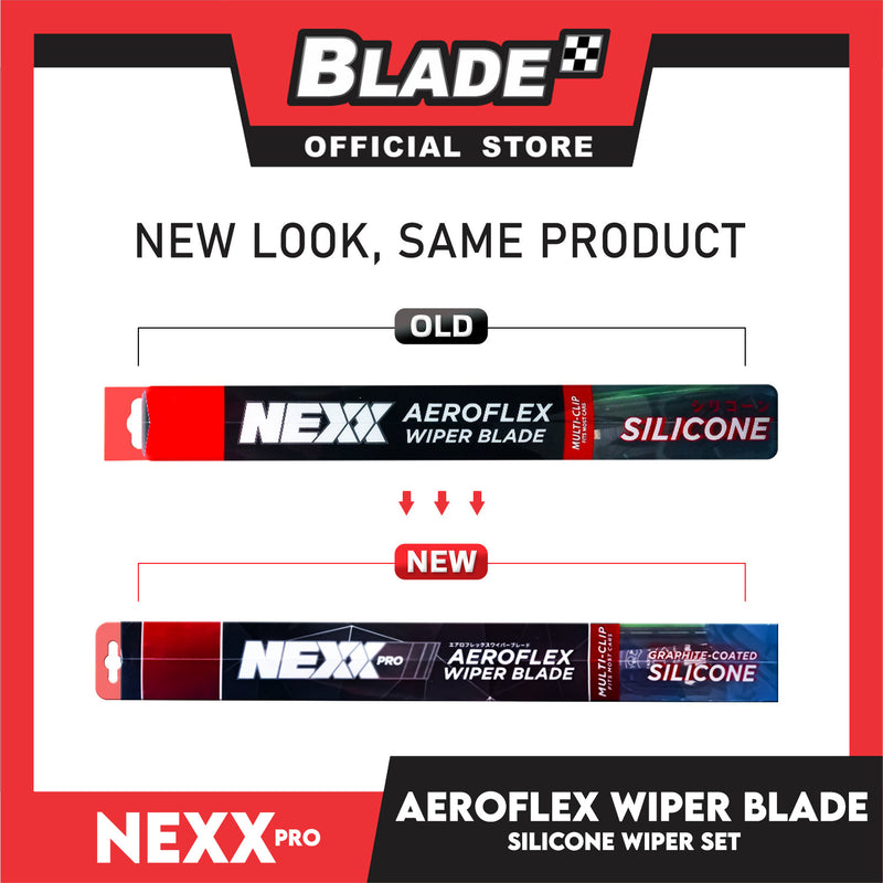 Nexx Pro Aeroflex Silicone Wiper Blade Set for for Honda Brio 2014-Present (22''/16'')