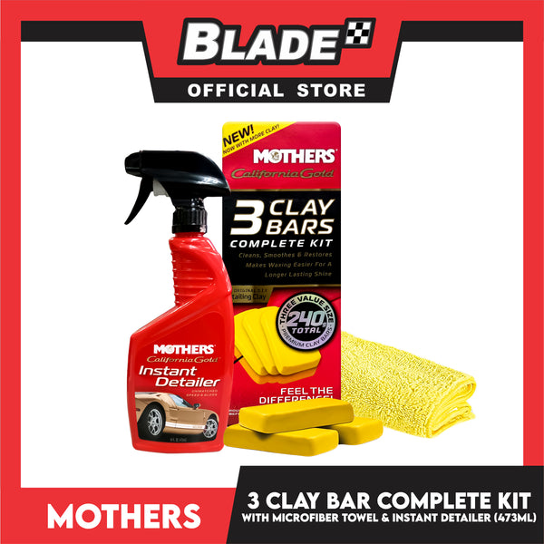 California Gold® 3 Clay Bars – Mothers® Polish