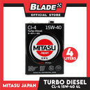 Mitasu Turbo Diesel Oil CL-4 15W-40 Heavy Duty Long Life MJ231 4L for Diesel and Turbo Diesel Engine