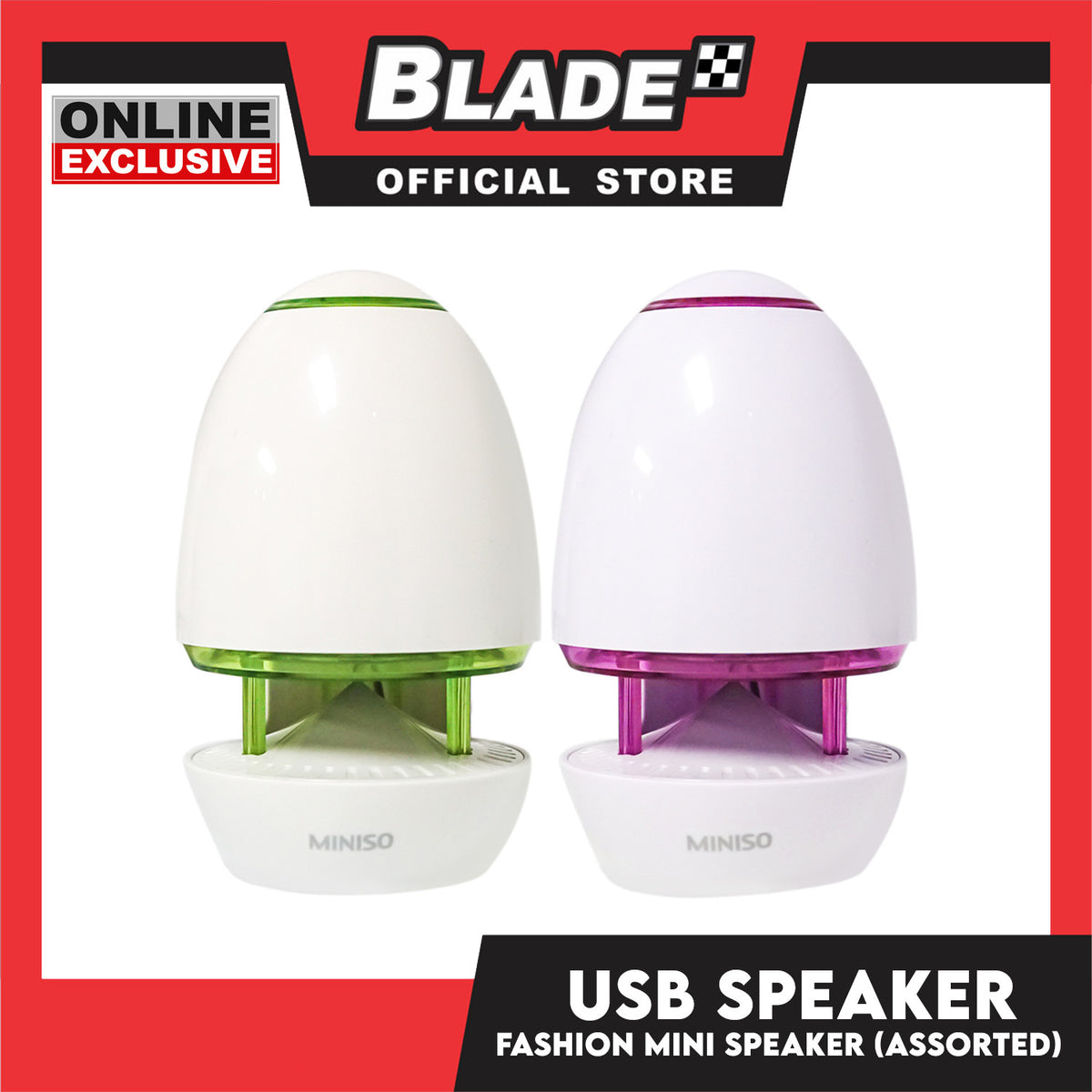 Gifts Fashion Mini Speaker Assorted Light Colors (Assorted Designs and Colors)