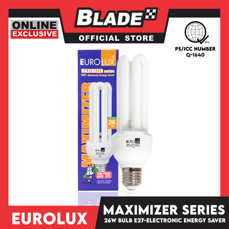 Eurolux Bulb Maximizer Series Electronic Energy Saver 3U 26W Daylight