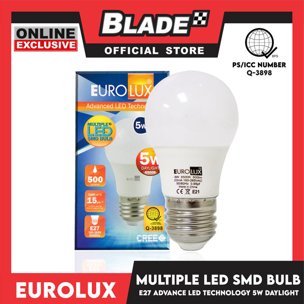 Eurolux LED SMD Bulb E27 5W 6500K Daylight