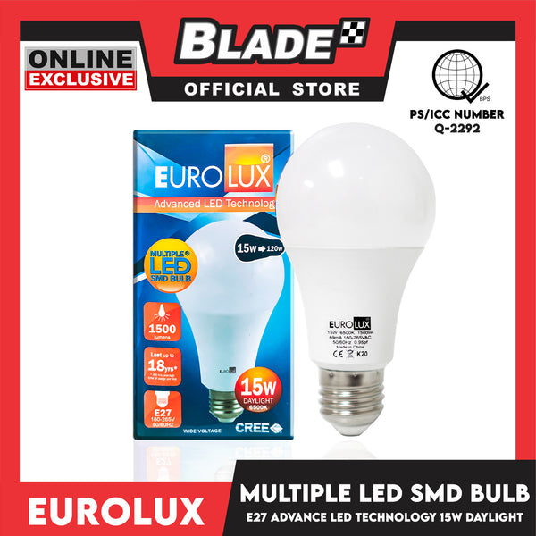 Eurolux LED SMD Bulb E27 15W 6500K Daylight