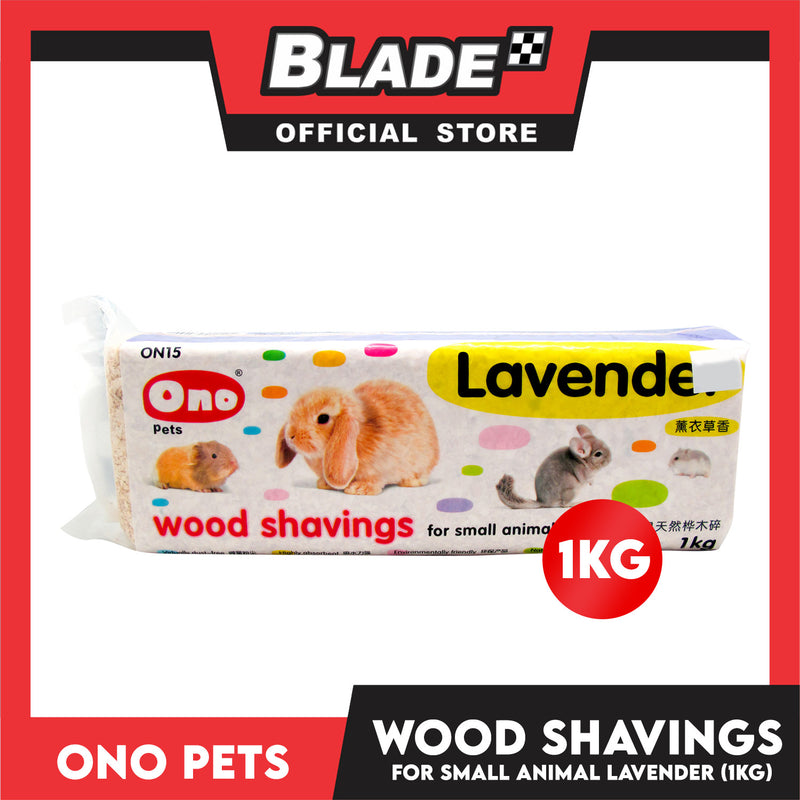 Ono Pets Wood Shavings Lavender 1kg