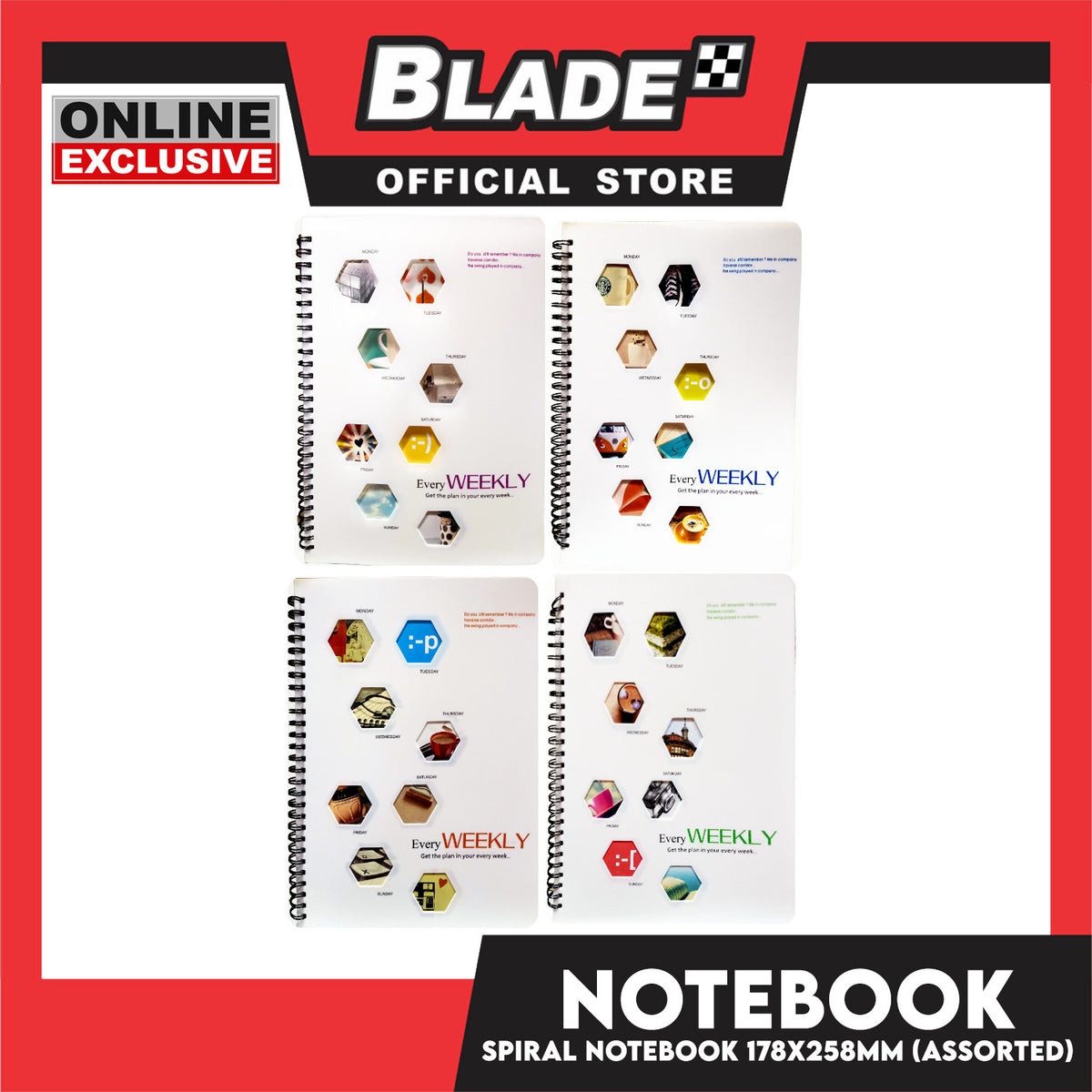 Gifts Every Weekly Note Book, Get The Plan In Your Every Week (Assorted Design)