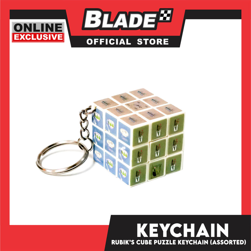 Gifts Keychain Rubik's Puzzle Cube 17033 (Assorted Designs and Colors)