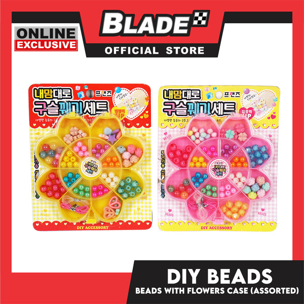 Gifts DIY Bead Set With Flower Case (Assorted Designs and Colors)