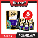 6pcs Sheba Chicken Premium Loaf 70g Fine Food for Cats
