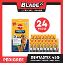 24pcs Pedigree DentaStix Large (25-50kg) 112g (3 Sticks) Dog Dental Treats