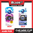 Ambi Pur Car Air Freshener Mini Clip (Lavender Comfort) 2.2ml