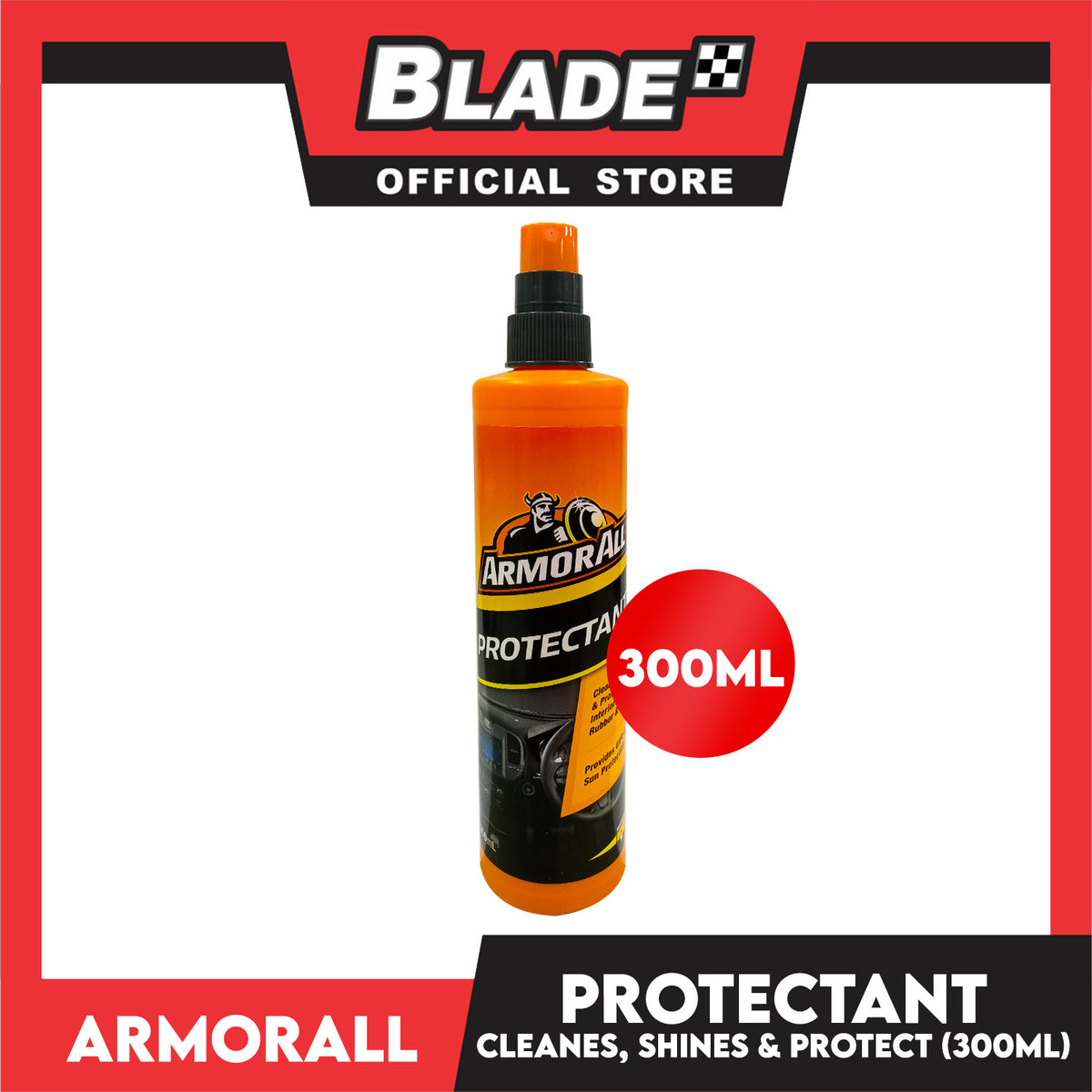 Armor All Protectant Clean, Shines and Protects Vinyl, Rubber and Plastic 300ml Suitable for Automotive, Household and Marine Usage