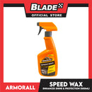 Armor All Speed Wax Spray On Detailer Contains Carnauba Wax 500ml Enhances Shine and Protection, Removes Dirt and Grime Between Washes