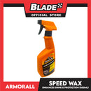 Armor All Speed Wax Spray On Detailer Contains Carnauba Wax 500ml Enhances Shine and Protection, Removes Dirt and Grime Between Washes