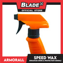 Armor All Speed Wax Spray On Detailer Contains Carnauba Wax 500ml Enhances Shine and Protection, Removes Dirt and Grime Between Washes