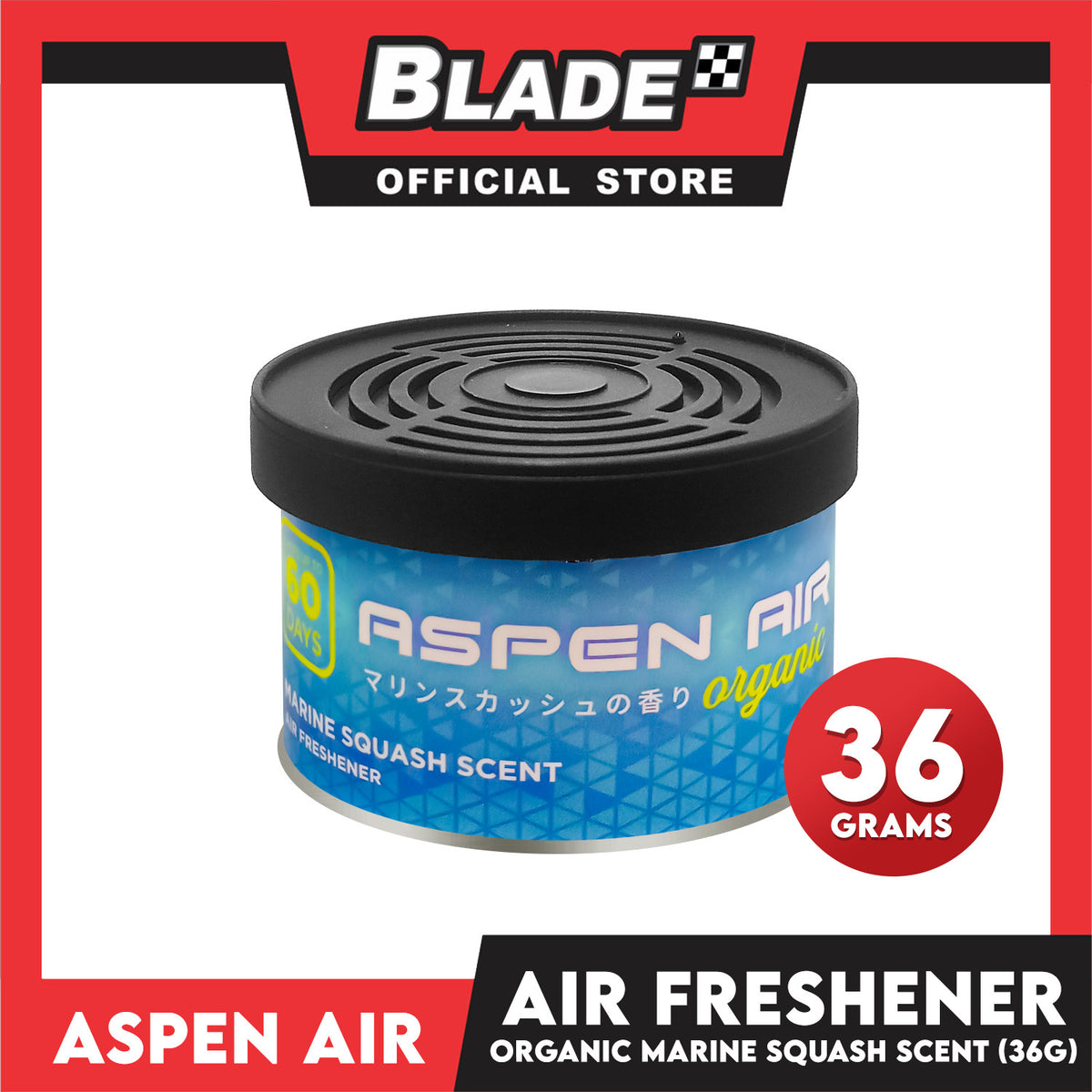 Aspen Air Organic Car Air Freshener (Marine Squash Scent) 36g