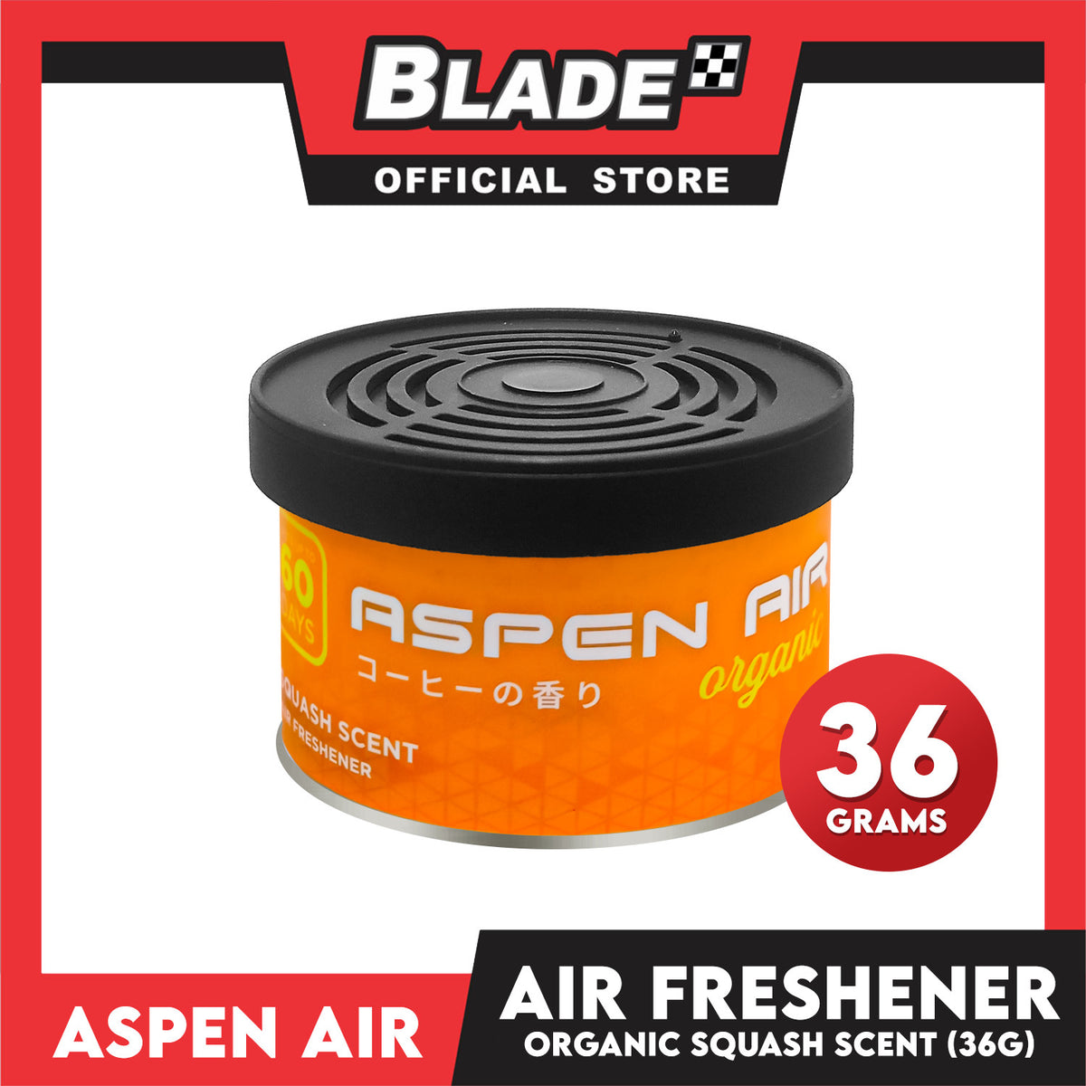 Aspen Air Organic Car Air Freshener (Squash Scent) 36g