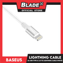 Baseus Yashine Data Cable for Lightning, Nylon TPE 2.0A CALYY-OS (White) Quick Cord Charge