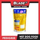 Pedigree Beef Chunks Flavor In Gravy 130g Dog Food Wet Food