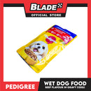 Pedigree Beef Chunks Flavor In Gravy 130g Dog Food Wet Food