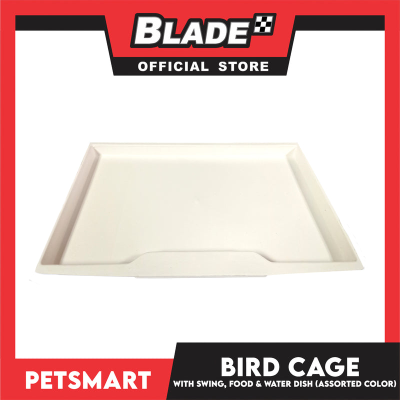 Bird Cage with Swing, Food and Water Dish