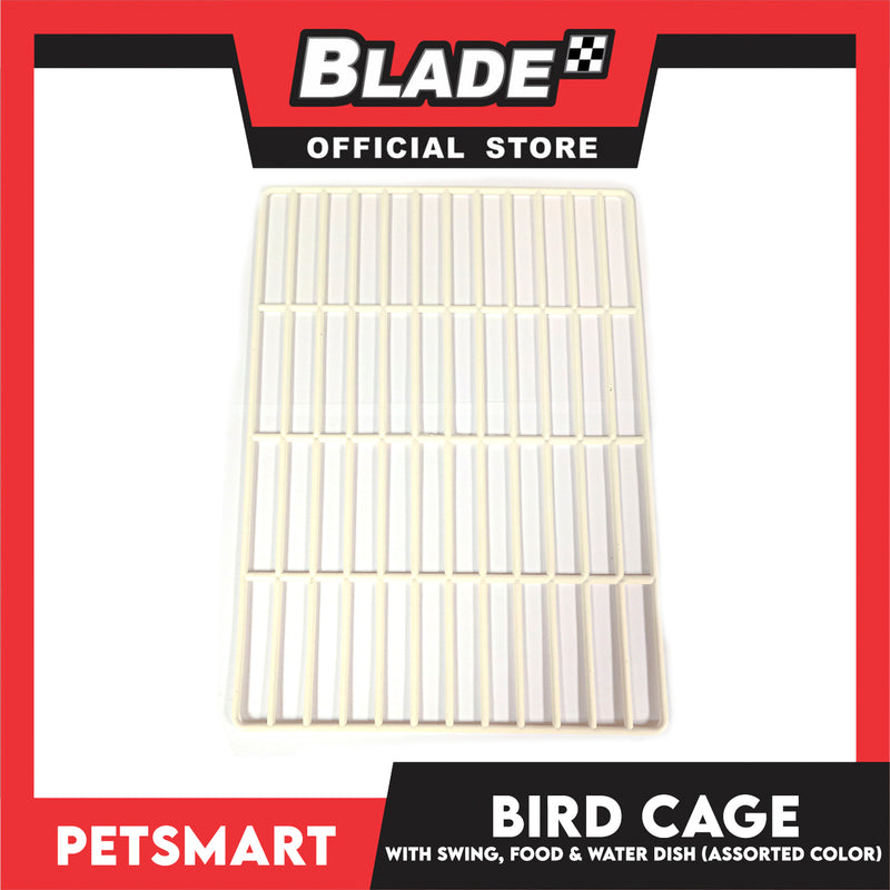 Bird Cage with Swing, Food and Water Dish