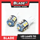 Blade Decorative LED Lamps T10-9LED 12V (Set of 2) / White