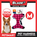 Pet Harness Premium Pattern Design (Pink) for Dogs Medium Size