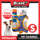 Pet Harness Pattern Design with Leash for Small Dogs (Dark Blue)