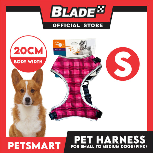 Pet Harness Premium Pattern Design (Pink) for Dogs Small Size