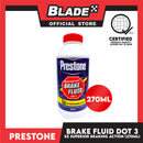 Prestone Super Heavy Duty Brake Fluid DOT3 270mL for Break & Clutch System Superior Braking Action