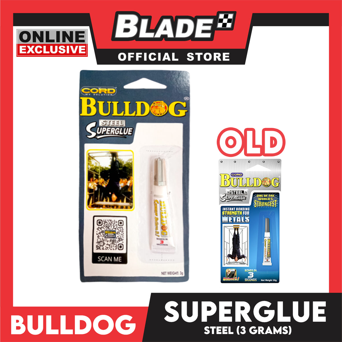 Bulldog Steel Super Glue 3g Suited Instant Bonding On Any Type Of Hard And Solid Materials And Surfaces