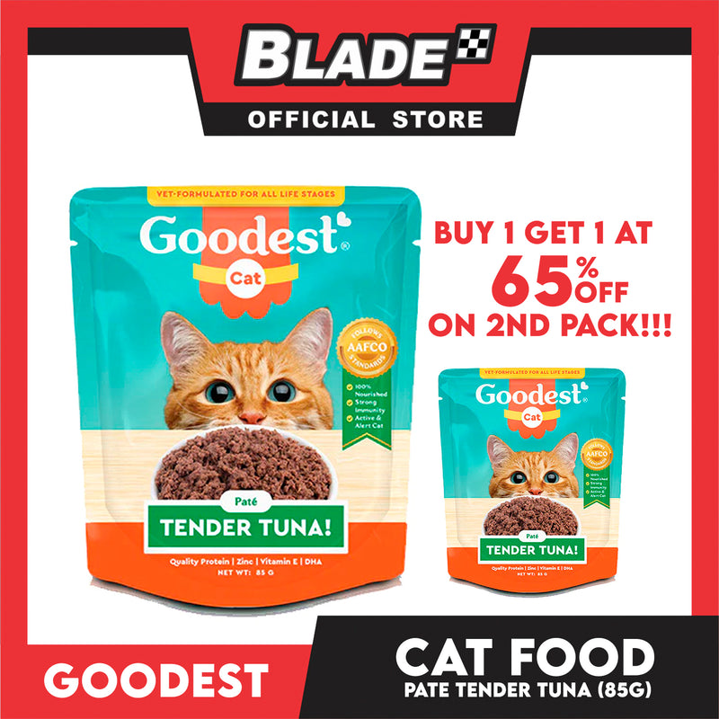 Buy 1 Get 1 ! Goodest Cat Tender Tuna Pate 85g Wet Cat Food