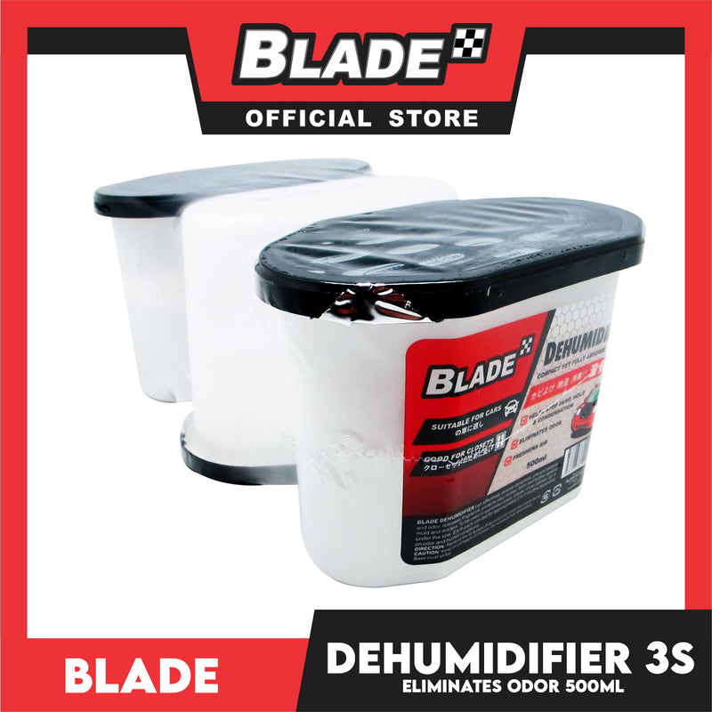 3pcs Blade Dehumidifier 500ml -Eliminates Musty Odor, Suitable for your car & closets