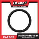 Carboy Steering Wheel Cover AN8901 (Black/Silver) for Toyota, Mitsubishi, Honda, Hyundai, Ford and more