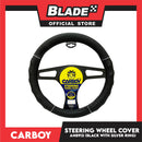 Carboy Steering Wheel Cover AN8912 (Black with Silver ring) for Toyota, Mitsubishi, Honda, Hyundai, Ford and more