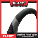 Carboy Steering Wheel Cover HL5010 (Black/Gray) for Toyota, Mitsubishi, Honda, Hyundai, Ford and more