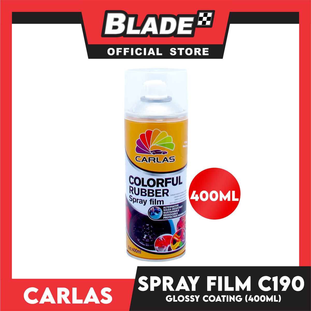 Carlas Colorful Rubber Spray film 400ml (Glossy Coating)