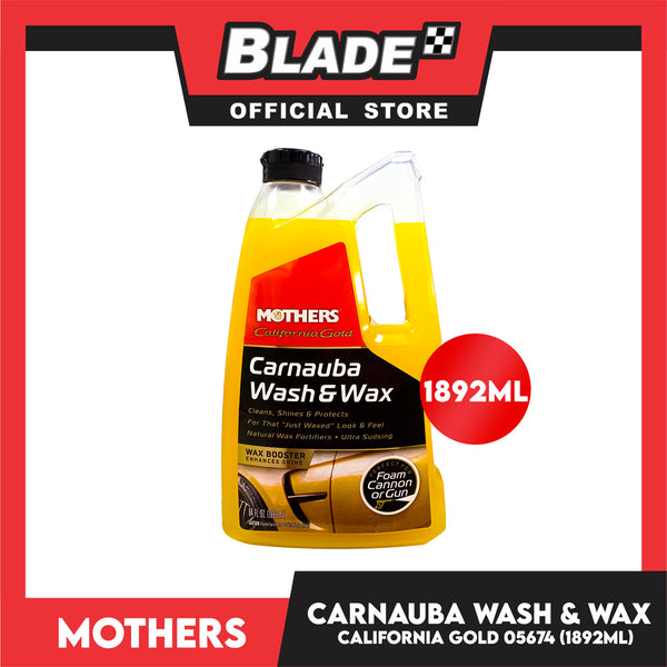 Mothers California Gold Carnauba Wash And Wax 05674 1892ml Cleans, Shines And Protects