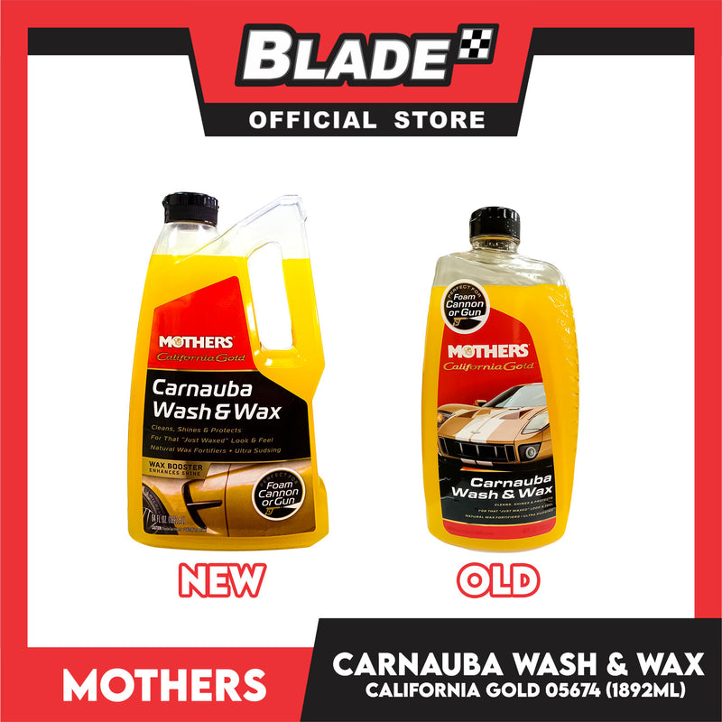 Mothers California Gold Carnauba Wash And Wax 05674 1892ml Cleans, Shines And Protects