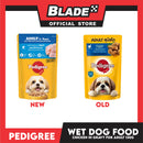 6pcs Pedigree Chicken Chunks Flavor In Gravy 130g Dog Food Wet Food