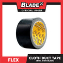 Flex Cloth Duct Tape 48mm x 10m Bundle of 12 (Black)