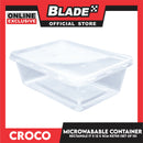 Croco Microwavable Container Rectangular 17x12x5CM RE750 (Set of 10)