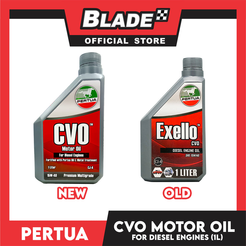 5Liters Pertua CVO Motor Oil for Diesel Engines 4L and 1L Fortified with Pertua Oil and Metal Treatment