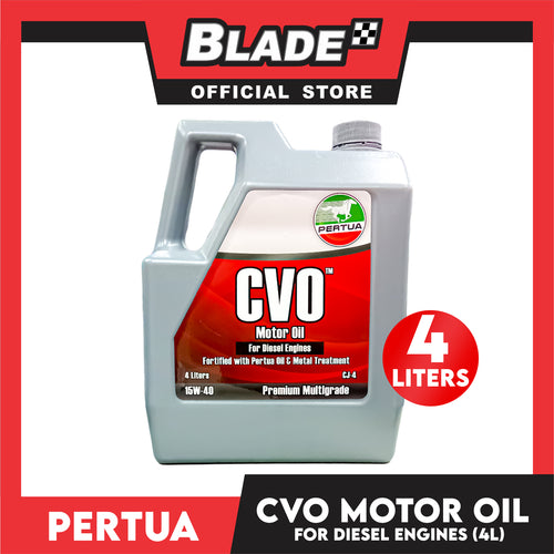 5Liters Pertua CVO Motor Oil for Diesel Engines 4L and 1L Fortified with Pertua Oil and Metal Treatment